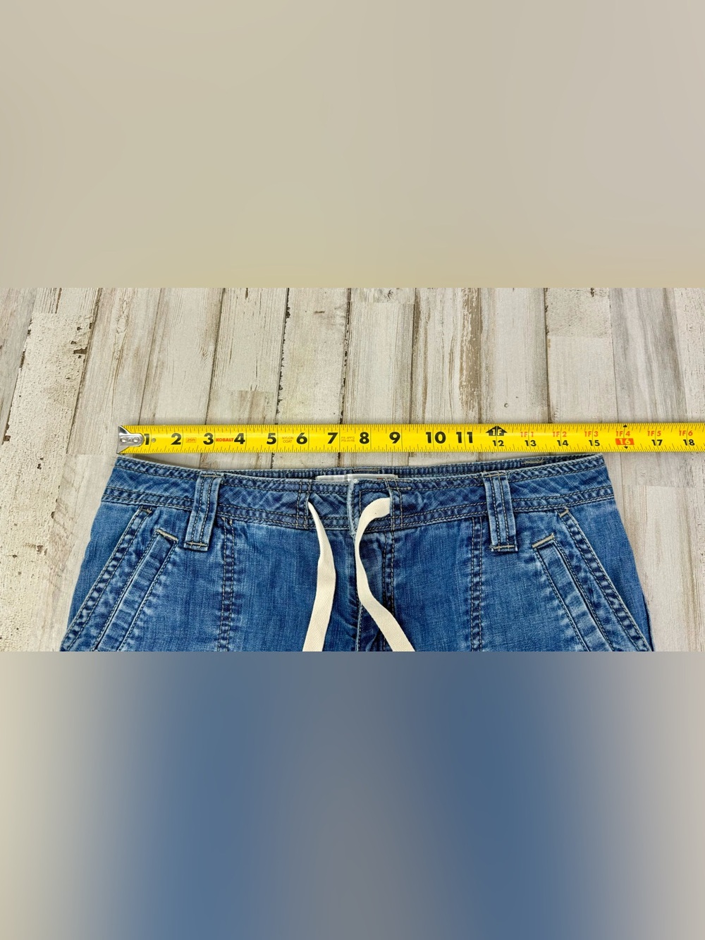 Vintage Old Navy Just Below Waist Jeans Womens 4 (30x28) Blue Low Rise - Picture 6 of 12